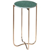 Beistelltisch Marmor Metall in Grün Gold 35 x 35 cm von Invicta Interior