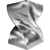 Beistelltisch Metall in Silber 30x30 cm Handarbeit von Invicta Interior