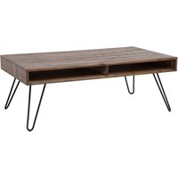 Couchtisch Akazienholz Metall in Grau Schwarz 110x60 cm von Invicta Interior