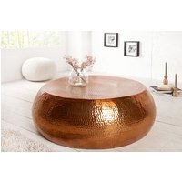 Couchtisch Aluminium Handarbeit Ø 80 cm in Kupfer von Invicta Interior