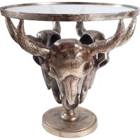 Couchtisch Glas Aluminium in Bronze 56 x 56 cm von Invicta Interior