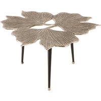 Couchtisch Metall in Silber Antik Schwarz Handarbeit von Invicta Interior