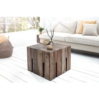 Couchtisch Treibholz 30x30 cm in Grau von Invicta Interior