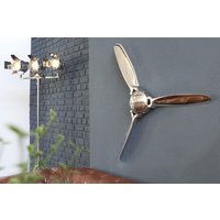 Deko Propeller Wand Metall Handarbeit 90x90 cm in Kupfer von Invicta Interior