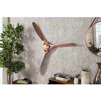 Deko Propeller Wand Metall in Kupfer 97 cm in Silber von Invicta Interior