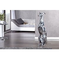 Deko Statue Windhund Aluminium 25x40 cm in Silber Deko Statue Windhund Aluminium 25x40 cm in Silber von Invicta Interior