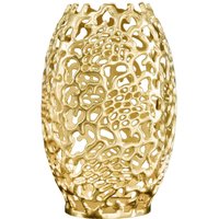 Deko Vase Metall in Gold H: 38 cm Handarbeit dekorativ PAULA Deko Vase Metall in Gold H: 38 cm Handarbeit dekorativ PAULA von Invicta Interior