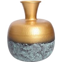 Deko Vase Metall in Gold Patina Ø 30 cm H: 36 cm Orientalisch Deko Vase Metall in Gold Patina Ø 30 cm H: 36 cm Orientalisch von Invicta Interior