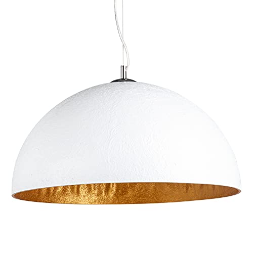 Invicta Interior Design Hängeleuchte GLOW weiss gold 50cm Pendelleuchte Lampe Hängelampe von Invicta Interior