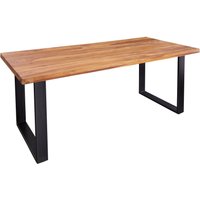 Esstisch Sheesham Holz Metall 160 x 90 cm Kufengestell von Invicta Interior