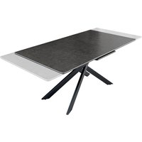 Esstisch ausziehbar Keramik Metall in Anthrazit Schwarz von Invicta Interior