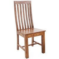 Esszimmerstuhl Sheesham Holz Handarbeit 56 cm in Natur von Invicta Interior