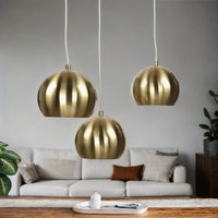Glanzvolle Hängelampe MIRRI Gold Retro Esstisch von Invicta Interior