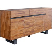 Großes Sideboard Akazienholz Metall 170 x 88 cm Kufengestell von Invicta Interior