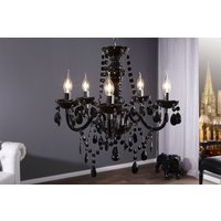 Imposant Pendellampe Klassisch E14 Schwarz Acryl von Invicta Interior