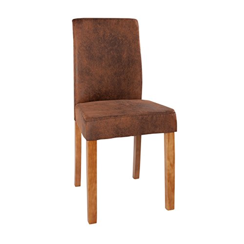 invicta INTERIOR Edler Esszimmerstuhl Kolonialstil Genua Whisky - braun Esszimmer Stuhl Konferenzstuhl Vintage Look Beine aus Sheesham Massivholz von invicta INTERIOR