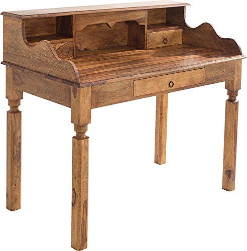 riess-Ambiente eleganter Sekretär HEMINGWAY L 115cm Sheesham Massivholz Schreibtisch Computertisch Flurtisch Kommode Schublade Beistelltisch Wohnzimmer von invicta INTERIOR