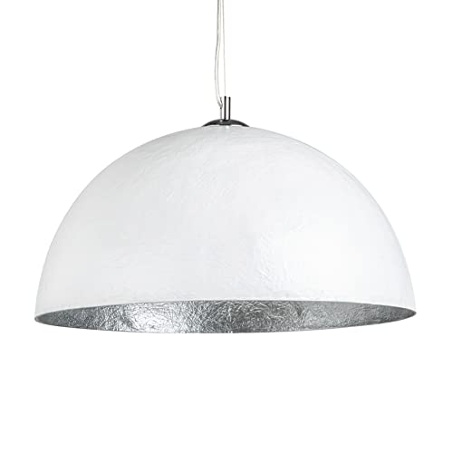 Invicta Interior Elegante Design Hängeleuchte GLOW 50cm weiß silber Hängelampe Pendellampen von Invicta Interior