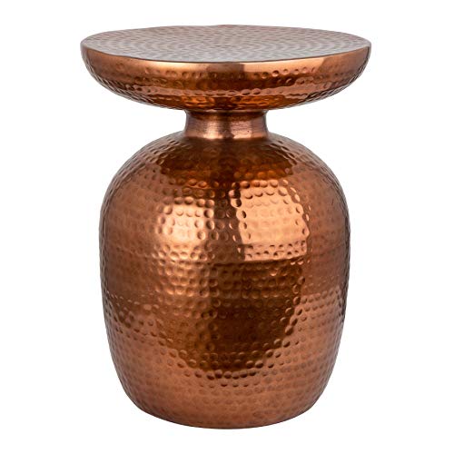 invicta INTERIOR Handgearbeiteter Beistelltisch Orient 36cm Kupfer Hammerschlag Design Wohnzimmertisch Couchtisch von invicta INTERIOR