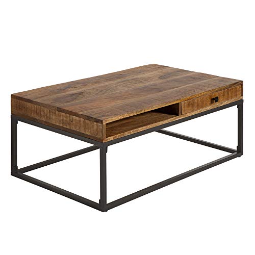 invicta INTERIOR Massiver Couchtisch Iron Craft 100cm Mangoholz mit Schubladen Wohnzimmertisch Tisch Holztisch invicta INTERIOR Massiver Couchtisch Iron Craft 100cm Mangoholz mit Schubladen Wohnzimmertisch Tisch Holztisch von invicta INTERIOR