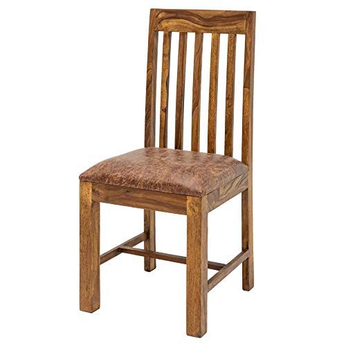invicta INTERIOR Massiver Stuhl MAKASSAR Sheesham Esszimmerstuhl gepolstert Kolonialstil Holzstuhl Massivholzstuhl Konferenzstuhl von invicta INTERIOR