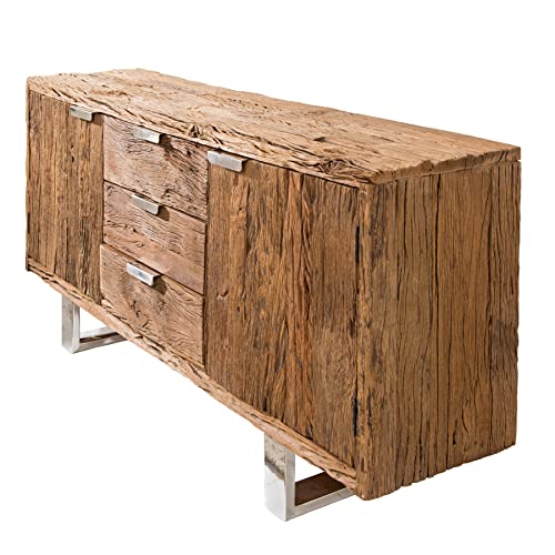 invicta INTERIOR Massives Sideboard Barracuda Teakholz 160cm Kommode Anrichte Kufengestell von invicta INTERIOR