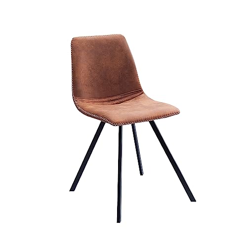 Invicta Interior Retro Stuhl Amsterdam Chair Vintage Light Brown Designklassiker Esszimmerstuhl Konferenzstuhl von Invicta Interior