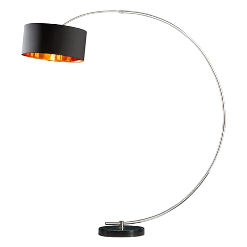invicta INTERIOR riess-Ambiente.de Design Bogenlampe Python in schwarz Gold Bogenleuchte mit Dimmer Stehleuchte von invicta INTERIOR