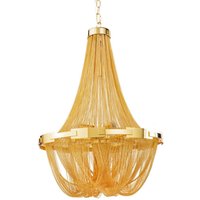 Klassische Hängelampe Metall in Gold Ø70 cm E14 elegant Klassische Hängelampe Metall in Gold Ø70 cm E14 elegant von Invicta Interior