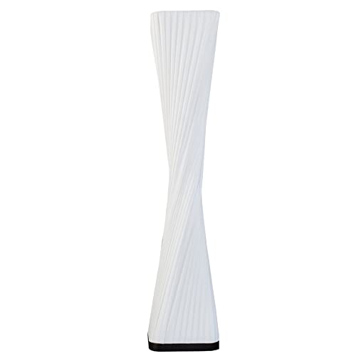 Moderne Stehlampe PARIS X 120cm weiß Stehleuchte E27 Wohnzimmerlampe Lampe Leuchte Stofflampe Plissee von invicta INTERIOR