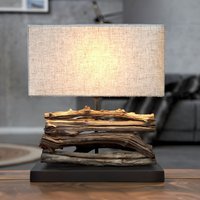 Natürliche Tischlampe Modern kunstvoll 40cm Treibholz von Invicta Interior