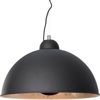 Pendellampe rund Ø55cm Retro Schwarz Silber von Invicta Interior