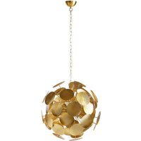 Pendelleuchte Modern 6-flammig Gold Metall E14 elegant Pendelleuchte Modern 6-flammig Gold Metall E14 elegant von Invicta Interior