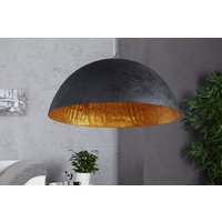 Pendelleuchte Ø50cm rund Modern Design Gold schwarz von Invicta Interior