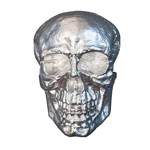 Riess Ambiente Exklusive Totenkopf Wandskulptur Skull XXL 40cm Silber Deko Schädel Totenschädel von invicta INTERIOR