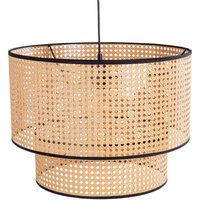 Runde Pendelleuchte Metall Ø45 cm E27 Wiener Geflecht von Invicta Interior