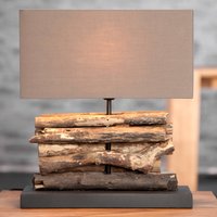 Tischlampe 40cm Modern kunstvoll echtes Treibholz von Invicta Interior