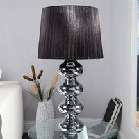 Tischleuchte 50cm Modern Design edel Schwarz Chrom von Invicta Interior