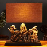 Tischleuchte Treibholz Designerleuchte Modern 50cm von Invicta Interior