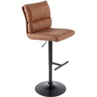 Tresenstuhl höhenverstellbar drehbar Braun Schwarz von Invicta Interior