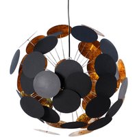 Wohnzimmer Leuchte Designerleuchte rund schwarz von Invicta Interior