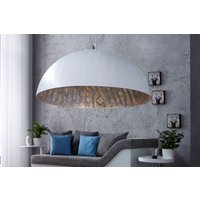 große Hängeleuchte Ø70cm rund Modern Design Silber von Invicta Interior