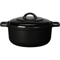 Invicta Cocotte Bistro rund 28 cm / 5,5 L - Gusseisen schwarz von Invicta