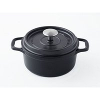 Invicta - Runde auflaufform aus emailliertem gusseisen 32 cm mattschwarz puv402321 von Invicta