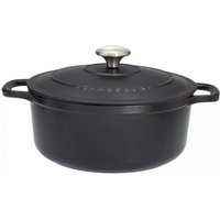 Invicta - Runde auflaufform aus emailliertem gusseisen 20 cm schwarz - Chasseur - puc472001 von Invicta
