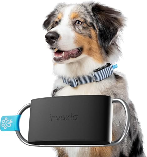 Invoxia Minitailz – Nr. 1 GPS und Gesundheitstracker für Hunde – Fluchtwarnungen, Atemscan – Echtzeit Ortung, über USB wiederaufladbar, virtuelle Zone und Zaun – Mini-Tracker von Invoxia