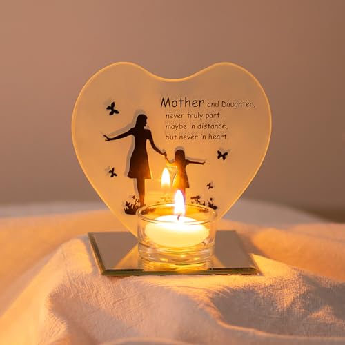 Inweder Geschenke für Muttertag Teelicht Kerzenständer Mutter von der Tochter Herzförmige Mutter Geburtstagsgeschenke Muttertagsgeschenke mit rührenden Wört Inweder Geschenke für Muttertag Teelicht Kerzenständer Mutter von der Tochter Herzförmige Mutter Geburtstagsgeschenke Muttertagsgeschenke mit rührenden Wört von Inweder