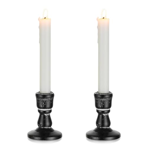 Inweder kerzenständer Holz Kerzenhalter Stabkerze: 2er Schwarz Vintage Kerzenständer für Stabkerzen Rustikale kerzenleuchter für Tisch-Mittelstück Hochzeit Veranstaltung Weihnachten oder Heimdeko Inweder kerzenständer Holz Kerzenhalter Stabkerze: 2er Schwarz Vintage Kerzenständer für Stabkerzen Rustikale kerzenleuchter für Tisch-Mittelstück Hochzeit Veranstaltung Weihnachten oder Heimdeko von Inweder