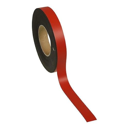 Inwell - Magnetband 50 mm in Farbe Rot auf Rol | 10 meter | NICHT Selbstklebend | Stark magnetisch | Magnetstreifen von Inwell