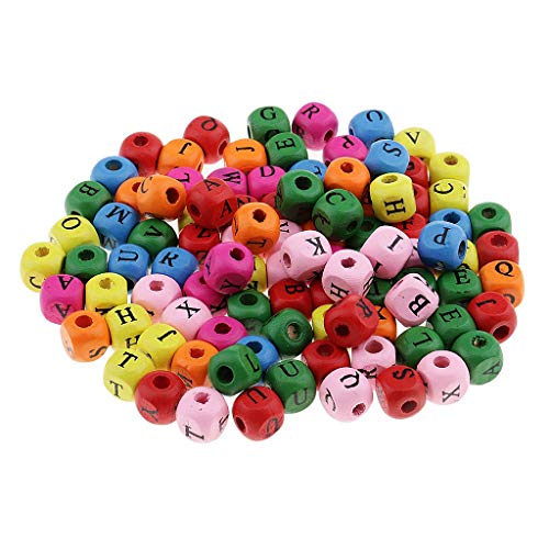100 Stück Perlen Würfel Alphabet aus Holz Buchstaben Schmuck Herstellung 10 mm – Weiß 100 Stück Perlen Würfel Alphabet aus Holz Buchstaben Schmuck Herstellung 10 mm – Weiß von Inzopo